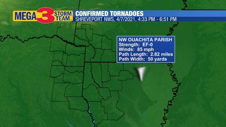 Storm Damage Survey from Ouachita Parish (Shreveport NWS)